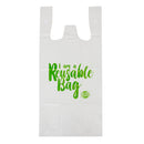 Torby jednorazowe Capri wielokrotnego użytku 36 mikronów, 100 szt. (białe)