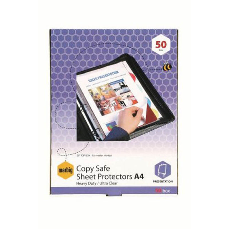 Marbig Heavyweight Sheet Protectors A4 (50pk)