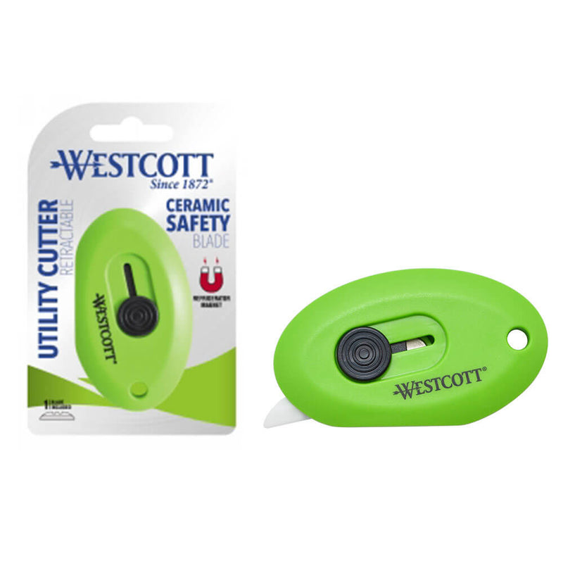 Wysuwany nóż ceramiczny Westcott (zielony)