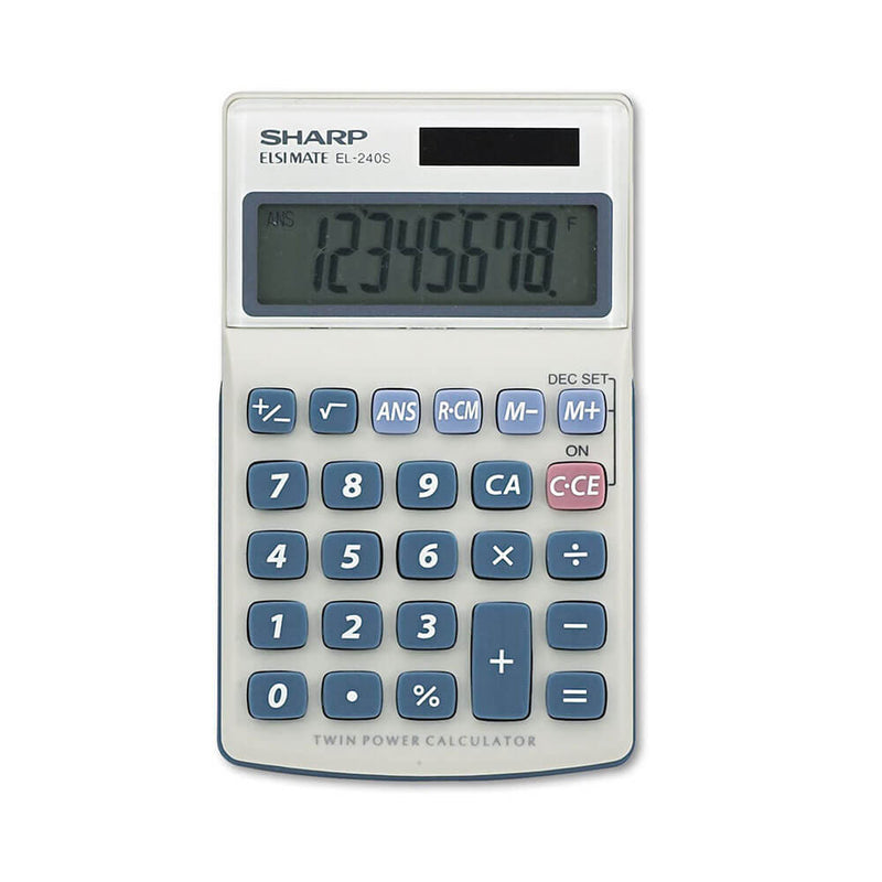 Sharp 8-cyfrowy kalkulator podwójnej mocy