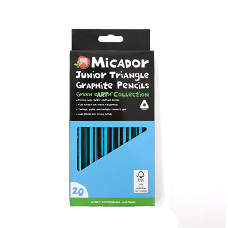 Ołówki grafitowe Micador Junior Triangle (20 szt.)