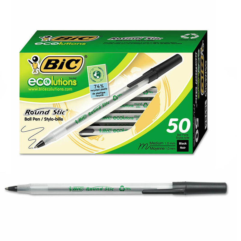 Długopis Bic Ecolutions Okrągły, sztywny, 1,0 mm, 50 szt