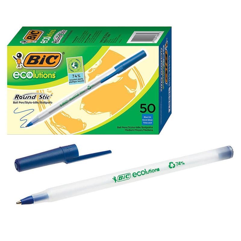 Długopis Bic Ecolutions Okrągły, sztywny, 1,0 mm, 50 szt