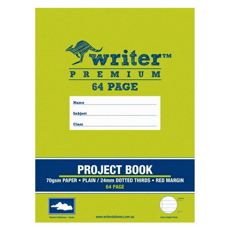 Książka z projektami Writer Premium, zwykła i kropkowana (64 strony)