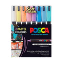 Marker farbowy Uni Posca Extra Fine (8 szt.)