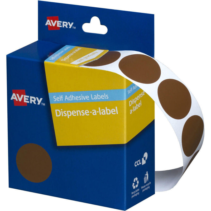 Etykiety samoprzylepne w kropki Avery 24mm (500szt)