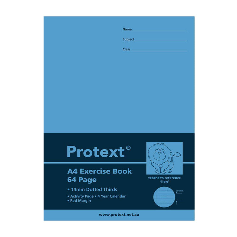 Zeszyt ćwiczeń Protext 64 strony z linią przerywaną (A4)