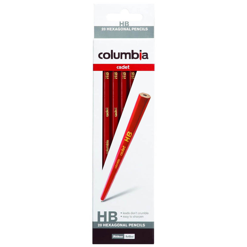 Ołówki ołówkowe Columbia Cadet Hexagon (20 szt./opakowanie)
