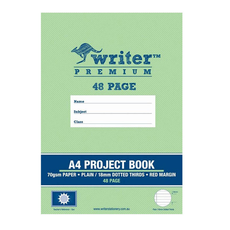 Książka z projektami Writer Premium, zwykła i kropkowana (48 stron)