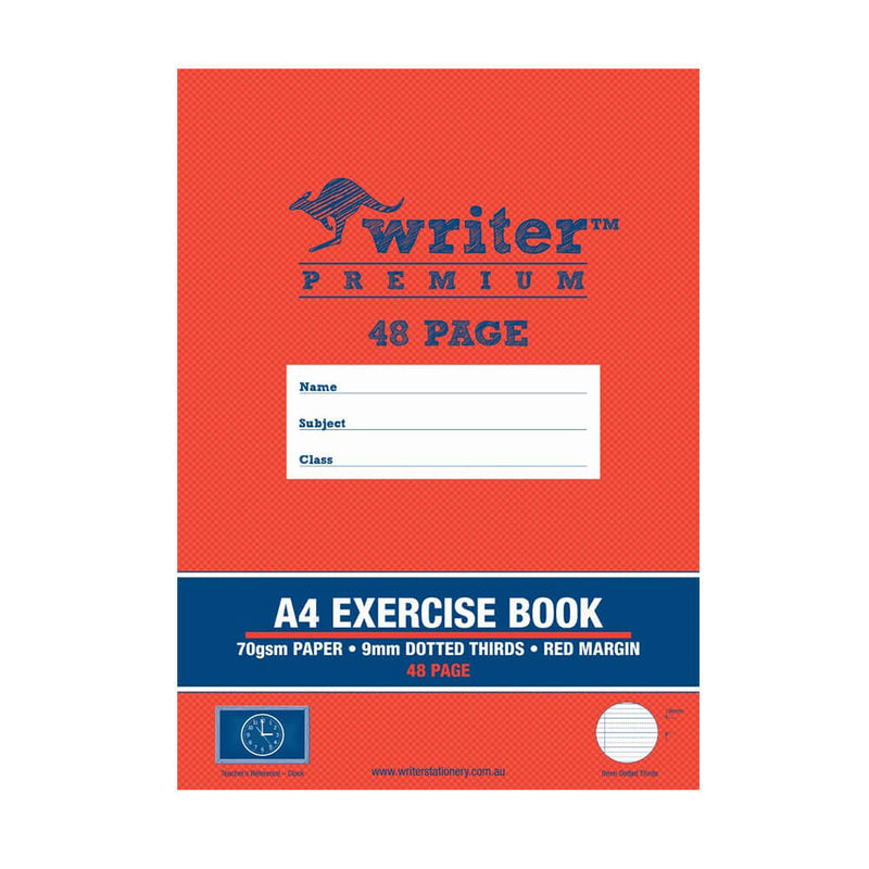 Writer Premium Exercise Book 48 Dotted Pages (A4)
