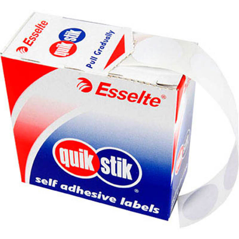 Etykiety samoprzylepne w kropki Esselte Quik Stik 24 mm