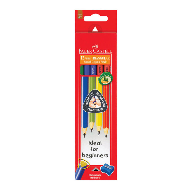 Ołówki ołówkowe Faber-Castell Triangular Junior Grip 12szt