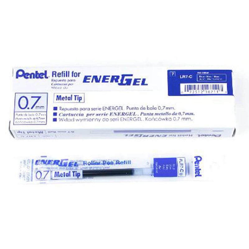 Pentel EnerGel 0,7mm Wkład do długopisów żelowych w płynie 12szt